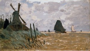 A Mill near Zaandam, 1871 by Claude Monet
