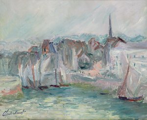 Boats in the Port of Honfleur, 1917 by Claude Monet