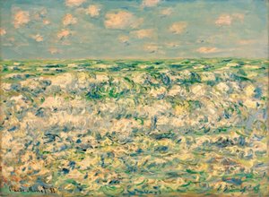 Breaking Waves by Claude Monet