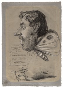 Caricature of Jules Didier by Claude Monet
