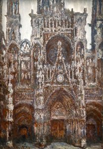 Cathedral of Rouen, Portal View, Brown Harmony by Claude Monet