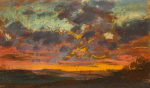 Sunset by Claude Monet