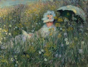In the Meadow by Claude Monet