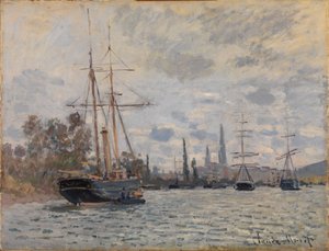 The Seine at Rouen by Claude Monet