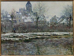 Effect of Snow in Vetheuil by Claude Monet