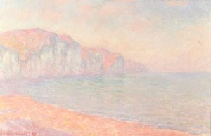 Cliffs of Pourville, Morning by Claude Monet