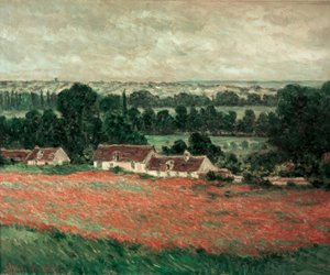 Field of Poppies, Giverny by Claude Monet