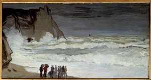 Rough Sea at Etretat by Claude Monet