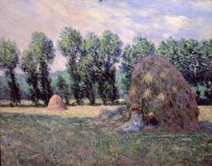 Haystacks by Claude Monet