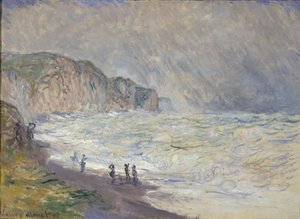 Heavy Sea at Pourville, 1897 by Claude Monet