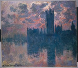 Houses of Parliament, Sunset by Claude Monet