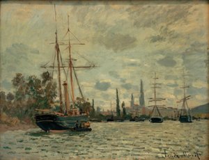 The Seine at Rouen by Claude Monet