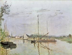 The Boat, Argenteuil by Claude Monet
