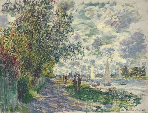 The Bank of Petit-Gennevilliers by Claude Monet