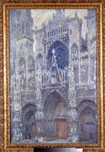 Rouen Cathedral, the Portal, dull weather, harmony in grey