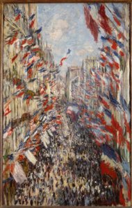 Rue Montorgeuil, Paris. Festival of June 30, 1878 by Claude Monet