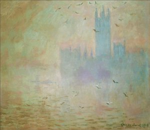The Parliament, The Seagulls by Claude Monet