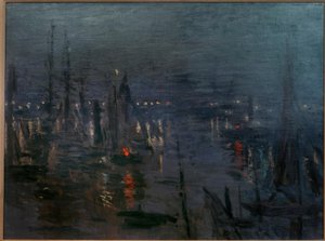 The Port of Le Havre, Night Effect by Claude Monet