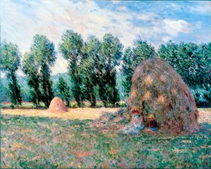 Haystacks by Claude Monet