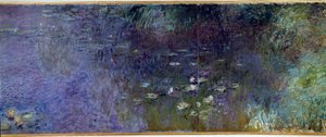 The Water Lilies: morning (detail) by Claude Monet