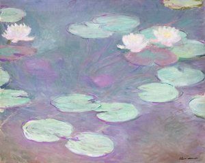 Pink Water Lilies by Claude Monet
