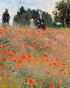 Poppies, Surroundings of Argenteuil (detail) by Claude Monet