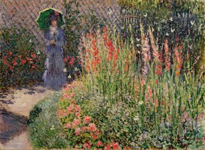 Rounded Flower Bed by Claude Monet