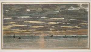 Sunset at Sea by Claude Monet