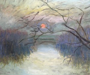 Sunset on the Seine at Vétheuil, 1880 by Claude Monet