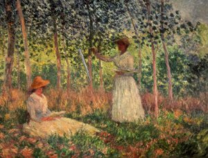 Suzanne Reading and Blanche Painting
