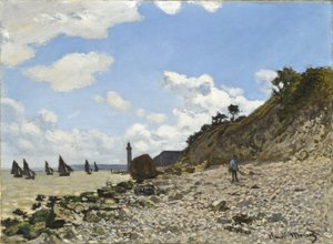 The Beach at Honfleur by Claude Monet