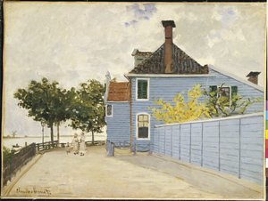 The Blue House, Zaandam by Claude Monet