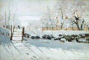 The Magpie by Claude Monet