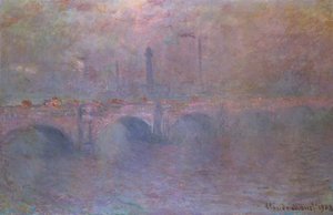 The Thames at Waterloo Bridge by Claude Monet