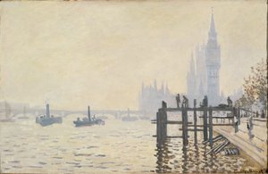 The Thames Below Westminster by Claude Monet