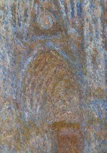 The Cathedral of Rouen, the Portal Sun Morning, Blue Harmony (detail) by Claude Monet