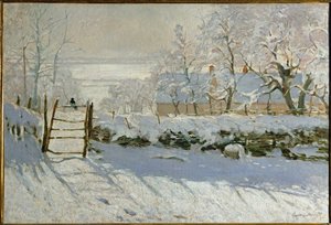The Magpie by Claude Monet