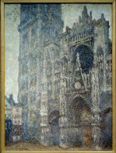The Portal of the Cathedral of Rouen; Grey Weather by Claude Monet