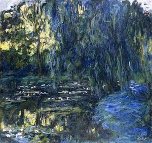 View of the Lilypond with Willow