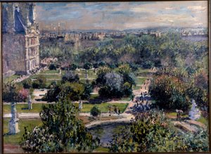 View over the Tuileries Gardens in Paris by Claude Monet