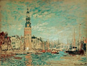 View of the Montalban Tower, Amsterdam by Claude Monet