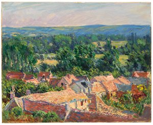 View of the Village of Giverny, 1886 by Claude Monet
