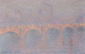 Waterloo Bridge, Soleil Voilé by Claude Monet