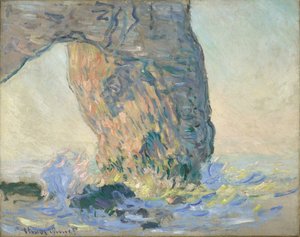 Waves at the Manneporte by Claude Monet