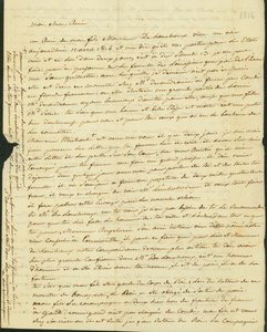 Letter to Antoine Saugrain from his brother, 1816 by Claude Saugrain