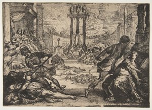 A Massacre by the Triumvirate by Claude Vignon