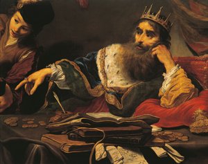 Croesus Receiving Tribute from Lydian by Claude Vignon