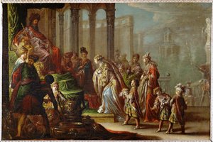 Solomon and the Queen of Sheba, Also Known as Esther Before Ahasuerus by Claude Vignon