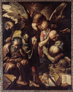 The death of Saint Anthony by Claude Vignon
