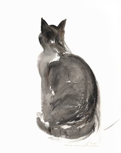 Cat, 1985 by Claudia Hutchins Puechavy